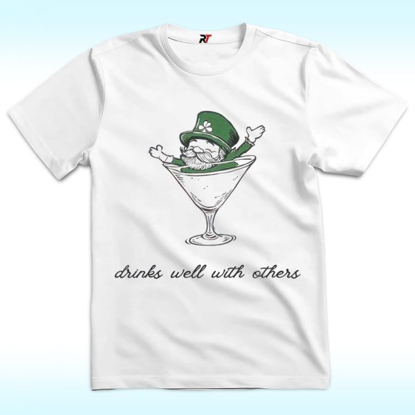 Leprechaun Martini Cocktail St Patrick's Day Shirt