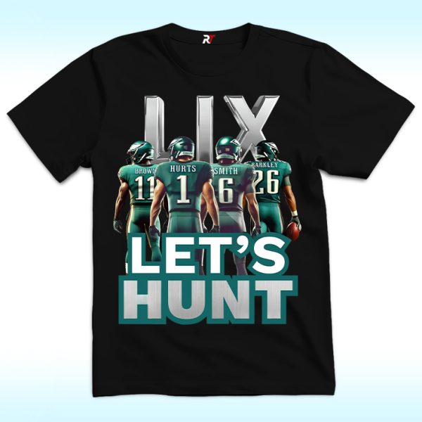 Let's Hunt Hurts Barkley Smith Brown Philly Shirt