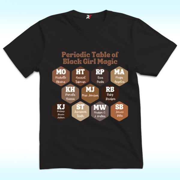 Periodic Table Of Black Girl Magic Shirt