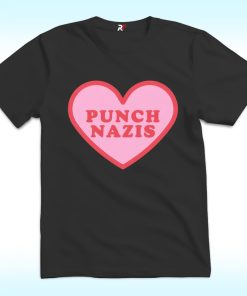 Punch Nazis Heart Shirt