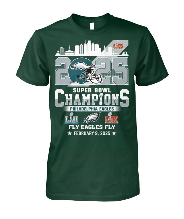 Super Bowl 2025 Fly Eagles Fly Champions LIX Shirt