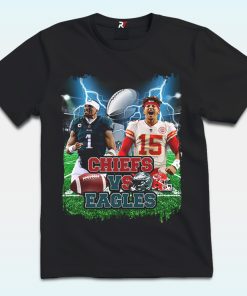 2025 Super Bowl Shirt Chiefs vs Eagles