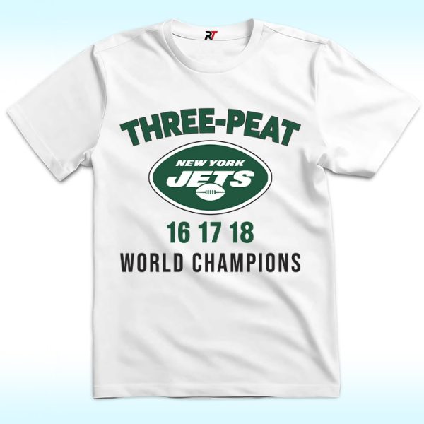 Three Peat New York Jets World Champions Shirt