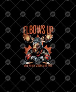 Elbows Up Canada True North Strong And Free Watermark