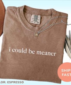 I Could Be Meaner Shirt, Espresso