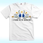 I Stand With The Ukrainian Flower Shirt, Support Zelensky, Anti Trump