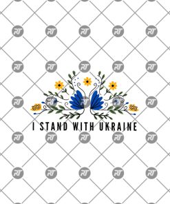 I Stand With The Ukrainian Flower Shirt, Support Zelensky, Anti Trump