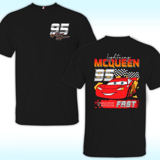 Lightning Mcqueen Think Fast 95 Shirt, Cars Movie