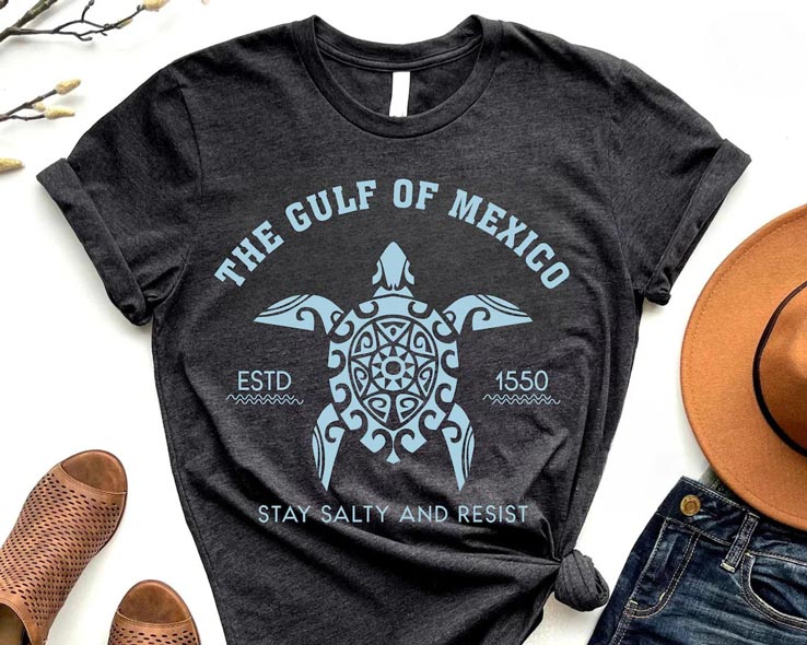The Gulf Of Mexico Estd 1550 Stay Salty And Resist Shirt