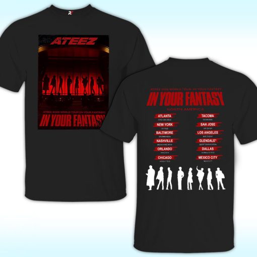 Ateez 2025 World Tour in Fantasy Shirt, Ateez Golden Hour Part 2