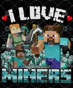 I Love Miners MineCraft Watermark