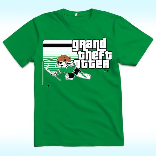 Jake Oettinger Grand Theft Otter Shirt, Dallas Hockey