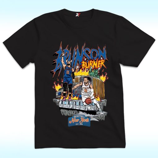 Jalen Brunson Burner New York Knicks EST 1946 Shirt