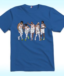 Karl-Anthony Towns, Jalen Brunson, Mikal Bridges, Josh Hart & OG Anunoby Shirt, New York Knicks