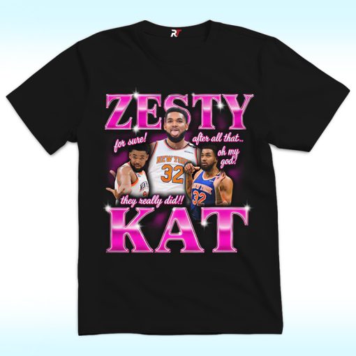 Karl-Anthony Towns, Zesty Kat Shirt, New York Knicks