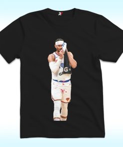 Josh Hart bloodied After Collision Against Celtics Shirt, New York Knicks