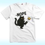 No Kings in America Black Cat Shirt, Anti Trump