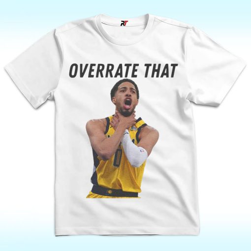 Overrate That Pacers Shirt, Haliburton Choke Gesture
