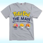 Personalized PokeDad Shirt, Pokemon and Dad