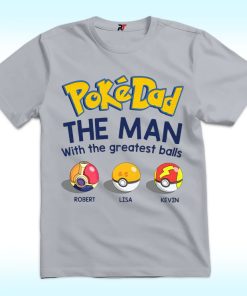 Personalized PokeDad Shirt, Pokemon and Dad