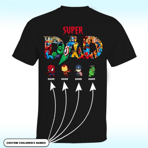 Personalized Super Dad Shirt
