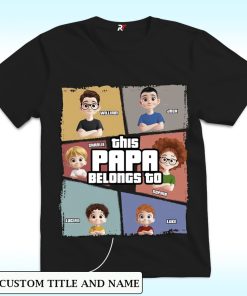 Personalized This Grandpa Belongs To Family Shirt, Father's Day