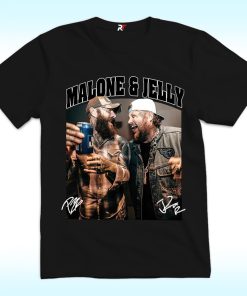 Post Malone & Jelly Roll Shirt With Signature
