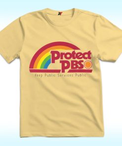 Protect PBS Rainbow Keep Public Service Public Shirt