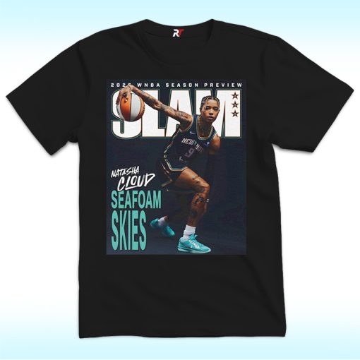 Natasha Cloud New York Liberty Shirt, Seafoam Skies Magazine SLAM 256 Cover 2025 WNBA Season