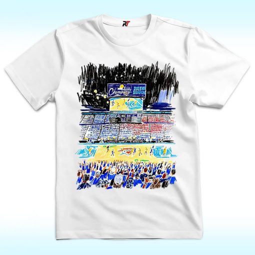 Oklahoma City Thunder Indiana Pacers Stadium Art Shirt