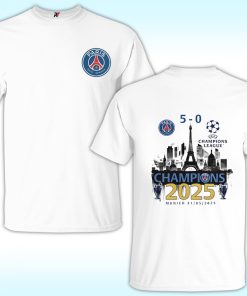 Paris St Germain PSG Champions League Winner 2025 Shirt, PSG vs Inter 5 - 0