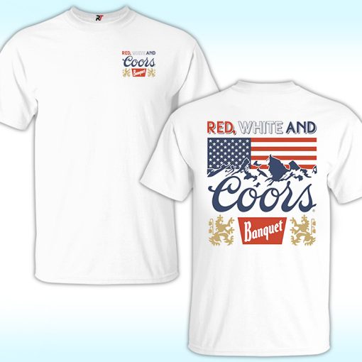 Red White and Coors Banquet Shirt, 4th of July