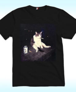 Cigarette Smoking Cat Shirt, Stupid Brainrot