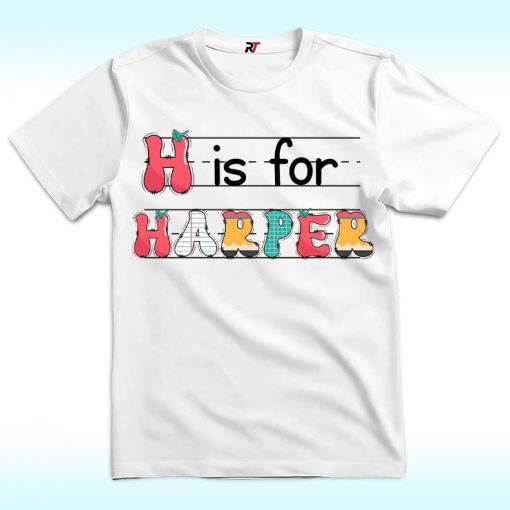 Custom Kids Name Back To School Shirt