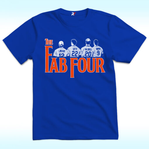 Fab Four Shirt, Francisco Lindor, Juan Soto, Pete Alonso, & Brandon Nimmo
