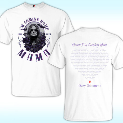 No More Tour Shirt, Mama I'm Coming Home Ozzy Osborne