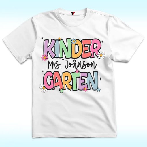 Personalized Kindergarten Teacher Shirt