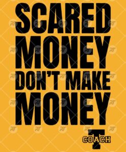 Aaron Rodgers Scared Money Don't Make Money Watermark