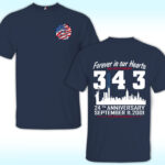 9/11 Memorial 24th Anniversary 343 Firefighters Tribute Shirt