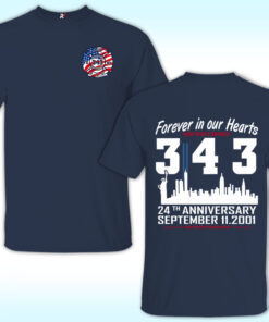 9/11 Memorial 24th Anniversary 343 Firefighters Tribute Shirt