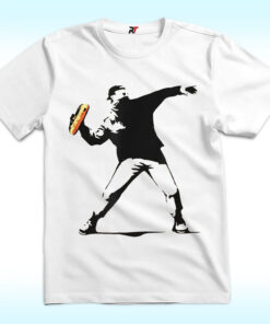 Banksy Inspired Sandwich Thrower Shirt