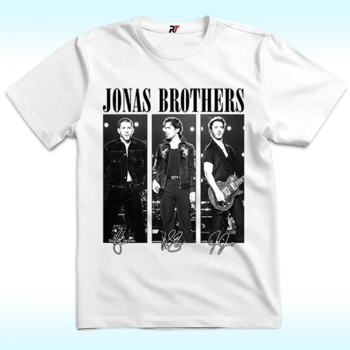 Jonas Brothers Shirt With Signature