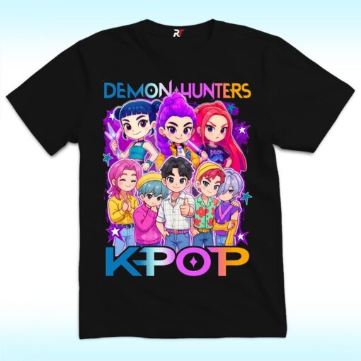 Kpop Huntrix Demon Hunters Shirt, Mira Rumi Joey, Chibi, Cartoon Version