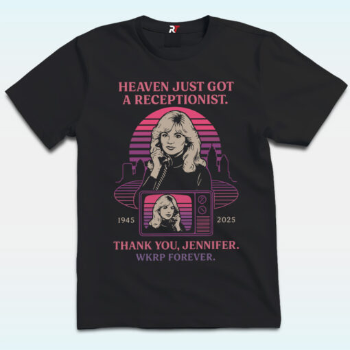 Loni Anderson, WKRP in Cincinnati 1945-2025 Shirt, Heaven Just Got A Receptionist