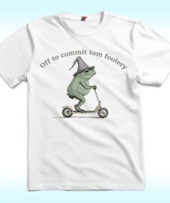 Off to Commit Tom Foolery Frog Shirt