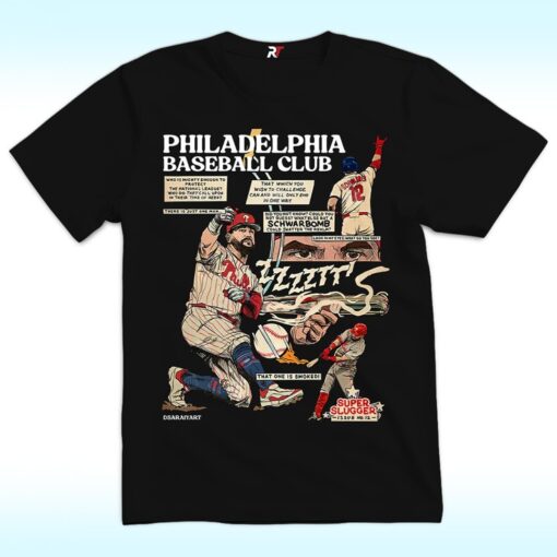 Schwarbomb Comic Philadelphia Baseball Club Shirt