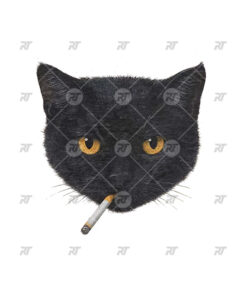 Smoking Cat Watermark