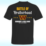 Washington Commanders Battle Of Brotherhood Burgundy & Gold Game Shirt