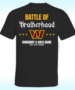 Washington Commanders Battle Of Brotherhood Burgundy & Gold Game Shirt