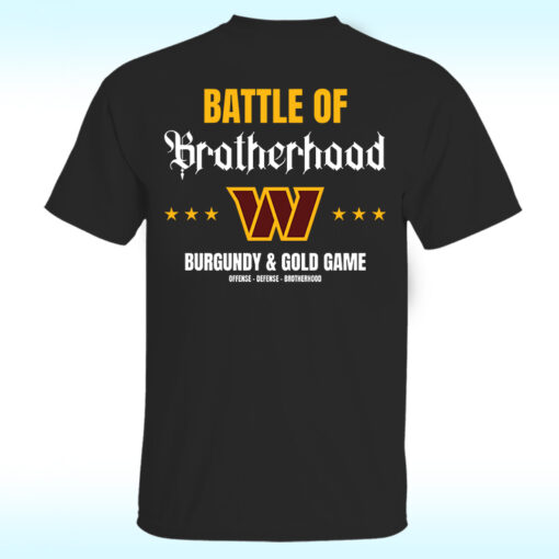 Washington Commanders Battle Of Brotherhood Burgundy & Gold Game Shirt